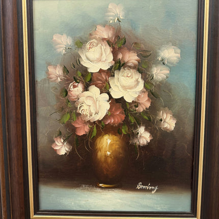 Handcrafted Floral Still Life Oil Painting "Rose Bouquet" Refined Art Holland Art Shop