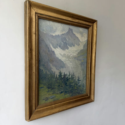 Elegant Landscape Oil Painting "Mountain Peak" Detailed Art Holland Art Shop