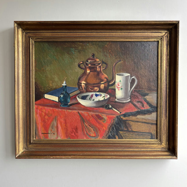 Traditional Still Life Oil Painting "Copper Kettle" Timeless Art Holland Art Shop