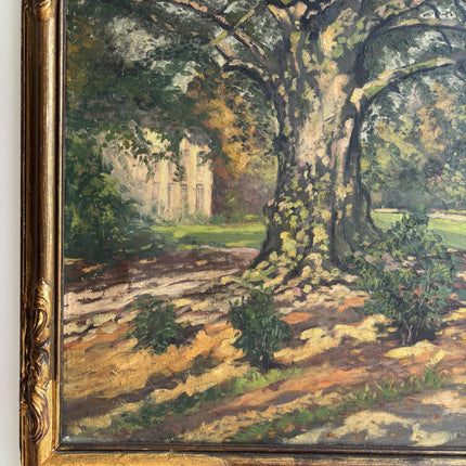 Timeless Landscape Oil Painting "Old Oak" Vintage Large Artwork Holland Art Shop