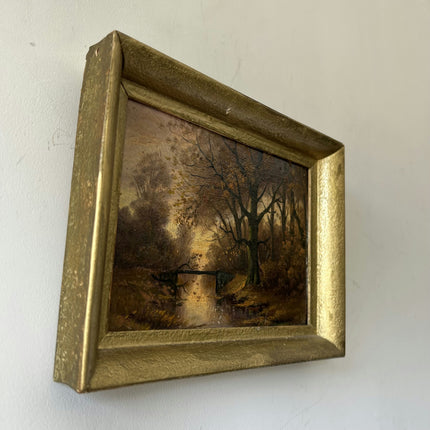 Detailed Landscape Oil Painting "Autumn Tree" Elegant Small Artwork Holland Art Shop