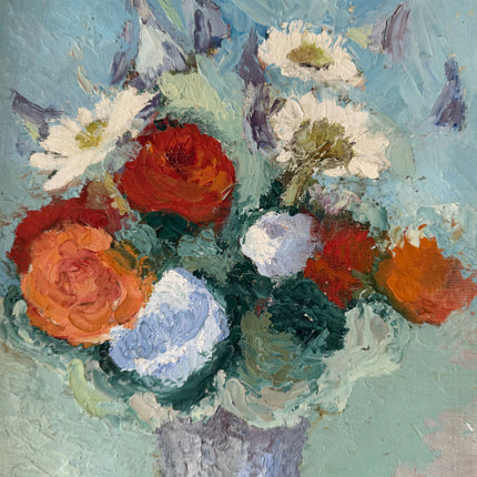 Traditional Interior Oil Painting "Flower Vase" Rustic Artwork Holland Art Shop