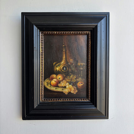 Handcrafted Still Life Oil Painting "Fruit Plate" Classic Small Artwork Holland Art Shop
