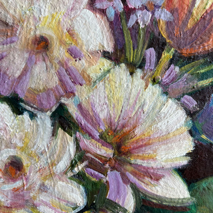 Authentic Floral Still Life Oil Painting "Flower Bouquet" Handcrafted Art Holland Art Shop