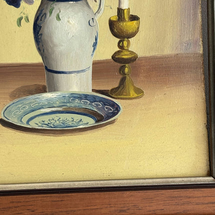 Expressive Floral Still Life Oil Painting "Flower Vase" Original Small Artwork Holland Art Shop