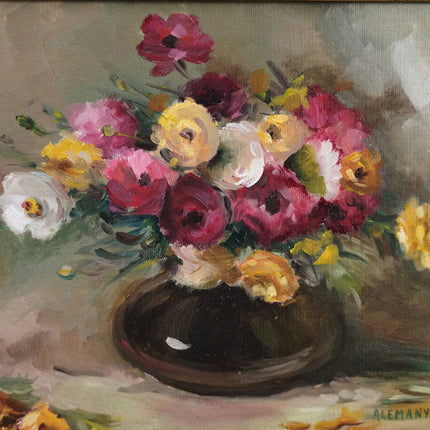 Authentic Floral Still Life Oil Painting "Flower Vase" Elegant Artwork Holland Art Shop