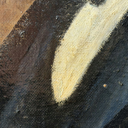 Detailed Portrait Oil Painting "Bearded Man" Vintage Artwork Holland Art Shop