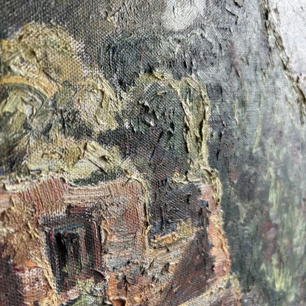 Refined Scenery Oil Painting "Overgrown Ruin" Authentic Large Art Holland Art Shop