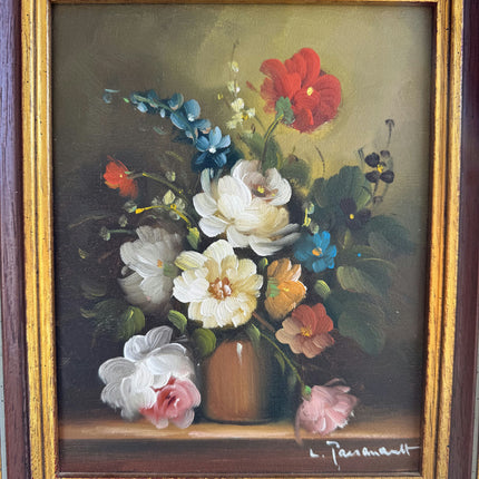 Refined Floral Still Life Oil Painting "Flower Bouquet" Original Small Art Holland Art Shop