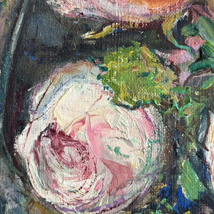 Handcrafted Floral Still Life Oil Painting "Flower Vase" Expressive Artwork Holland Art Shop