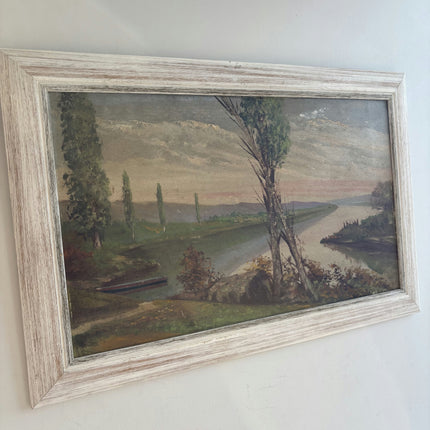 Original Landscape Oil Painting "Lone Tree" Handcrafted Artwork Holland Art Shop