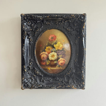 Authentic Floral Still Life Oil Painting "Flower Bouquet" Traditional Small Art Holland Art Shop