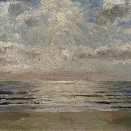 Classic Seascape Oil Painting "Calm Seascape" Detailed Small Art Holland Art Shop
