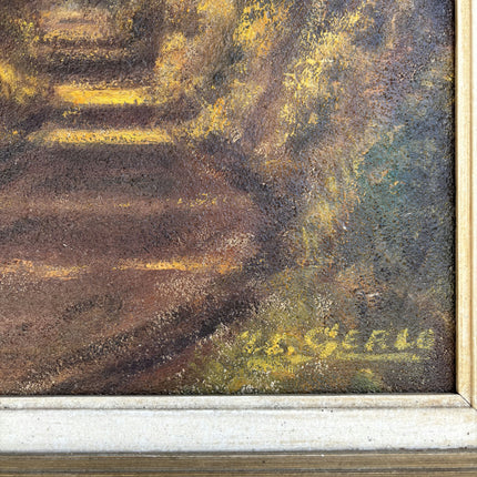 Refined Landscape Oil Painting "Forest Path" Elegant Large Artwork Holland Art Shop