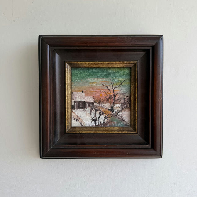 Authentic Still Life Oil Painting "Wooden Frame" Timeless Small Artwork Holland Art Shop