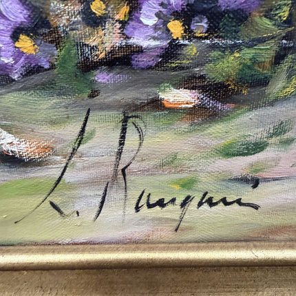 Authentic Still Life Oil Painting "Flower Vase" Detailed Large Art Holland Art Shop