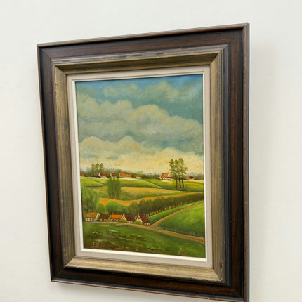 Timeless Landscape Oil Painting "Country Cottages" Traditional Art Holland Art Shop