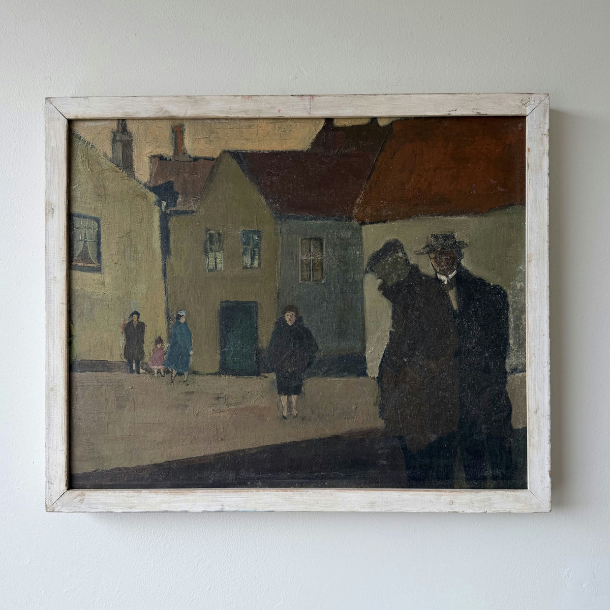 ca. 1940 Figurative Oil Painting 