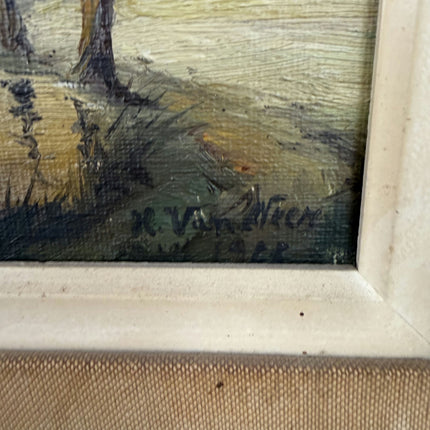 Timeless Landscape Oil Painting "Waving Willow" Vintage Art Holland Art Shop