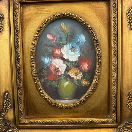 Elegant Floral Still Life Oil Painting "Flower Vase" Expressive Small Artwork Holland Art Shop