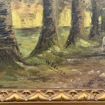 Handcrafted Landscape Oil Painting "Forest Path" Expressive Artwork Holland Art Shop