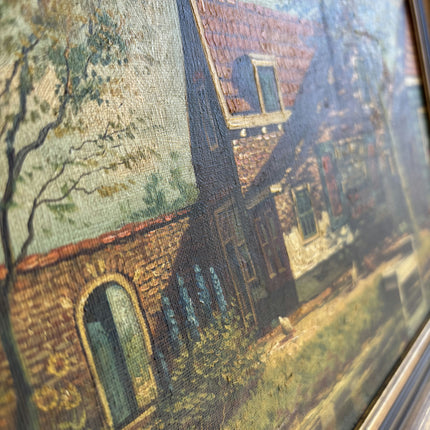Vintage Farm Oil Painting "Framed Painting" Elegant Dutch Artwork Holland Art Shop