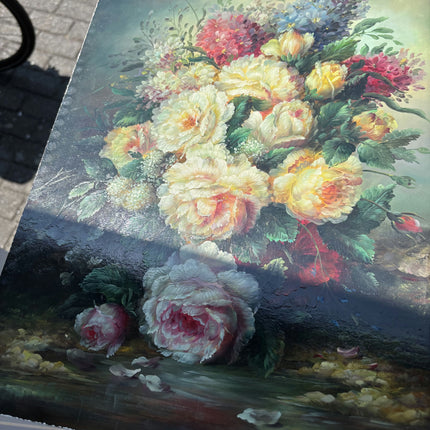 Classic Floral Still Life Oil Painting "Peony Bouquet" Expressive French Art Holland Art Shop