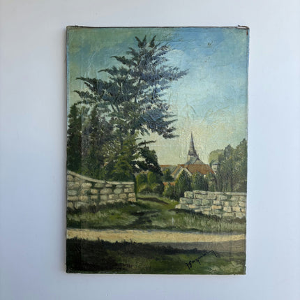 Original Landscape Oil Painting "Tall Pine" Refined Artwork Holland Art Shop