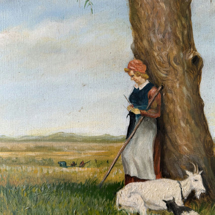 Authentic Interior Oil Painting "Grazing Cow" Elegant Artwork Holland Art Shop
