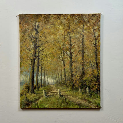 Timeless Landscape Oil Painting "Tree Alley" Detailed Artwork Holland Art Shop