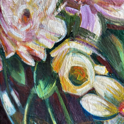 Authentic Floral Still Life Oil Painting "Flower Bouquet" Handcrafted Art Holland Art Shop