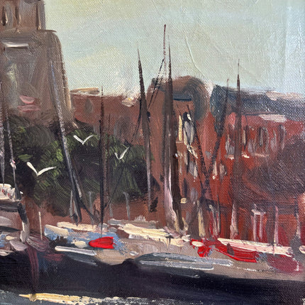 Traditional Cityscape Oil Painting "Cathedral Dome" Expressive Artwork Holland Art Shop