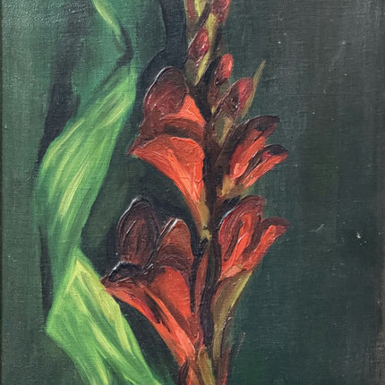 Expressive Still Life Oil Painting "Red Canna" Classic Art Holland Art Shop
