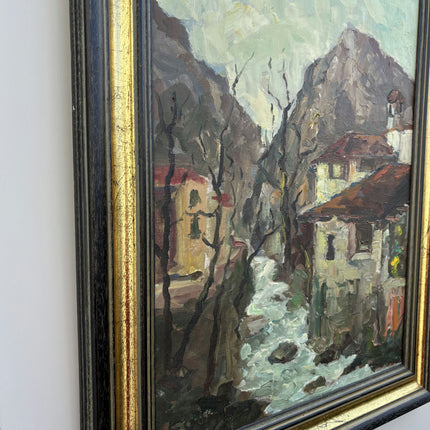 Vintage Scenery Oil Painting "Mountain Stream" Detailed Art Holland Art Shop