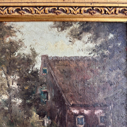Original Landscape Oil Painting "Gilded Frame" Refined Artwork Holland Art Shop