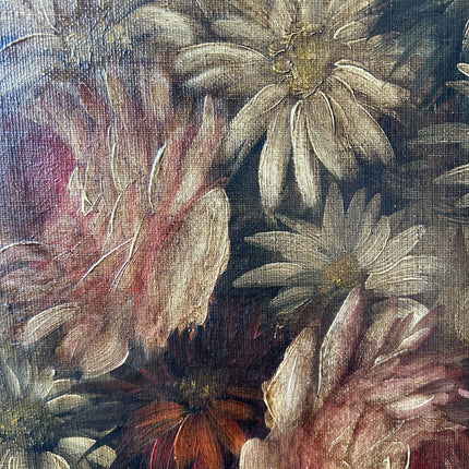 Detailed Floral Still Life Oil Painting "Sunflowers Frame" Authentic Large Art Holland Art Shop