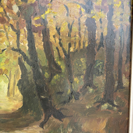 Timeless Landscape Oil Painting "Tree Tunnel" Expressive Art Holland Art Shop