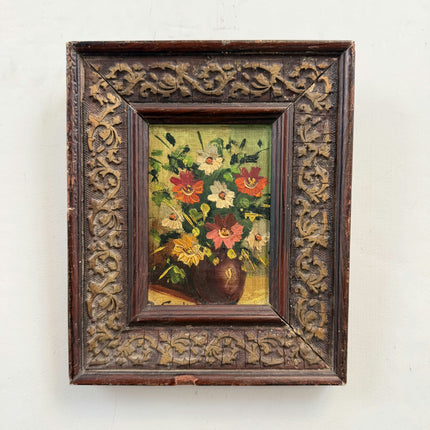Classic Floral Still Life Oil Painting "Flower Vase" Authentic Small Art Holland Art Shop