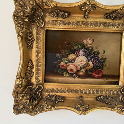 Marvelous Oil Painting Floral Still Life "Floral Arrangement" Small Artwork Holland Art Shop