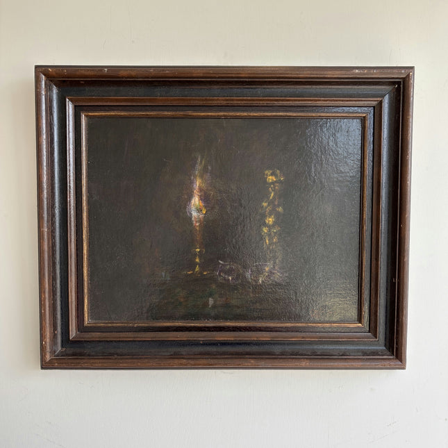 Original Still Life Oil Painting "Dark Frame" Authentic Art Holland Art Shop