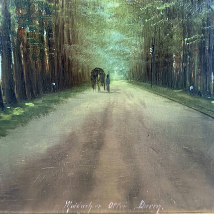 Expressive Landscape Oil Painting "Tree Avenue" Elegant Artwork Holland Art Shop