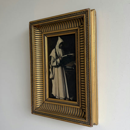 Original Portrait Oil Painting "Hooded Figure" Authentic Small Art Holland Art Shop