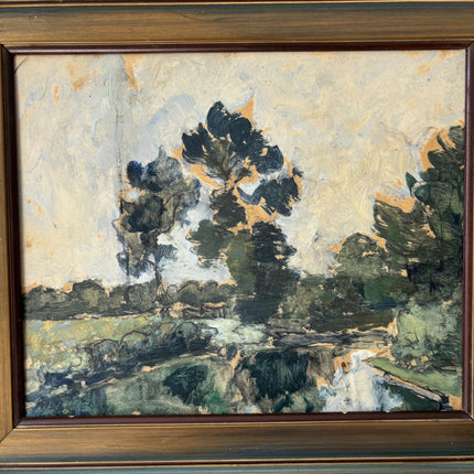 Handcrafted Interior Oil Painting "Framed Painting" Expressive Small Art Holland Art Shop