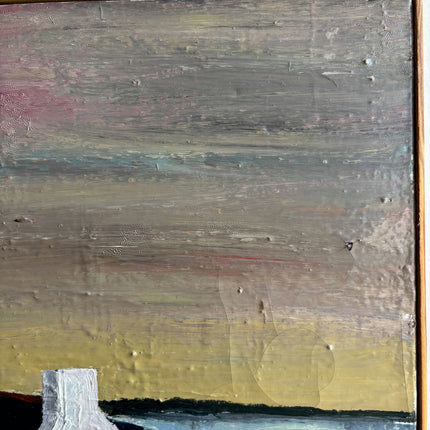 Refined Seascape Oil Painting "White Cottage" Classic Artwork Holland Art Shop