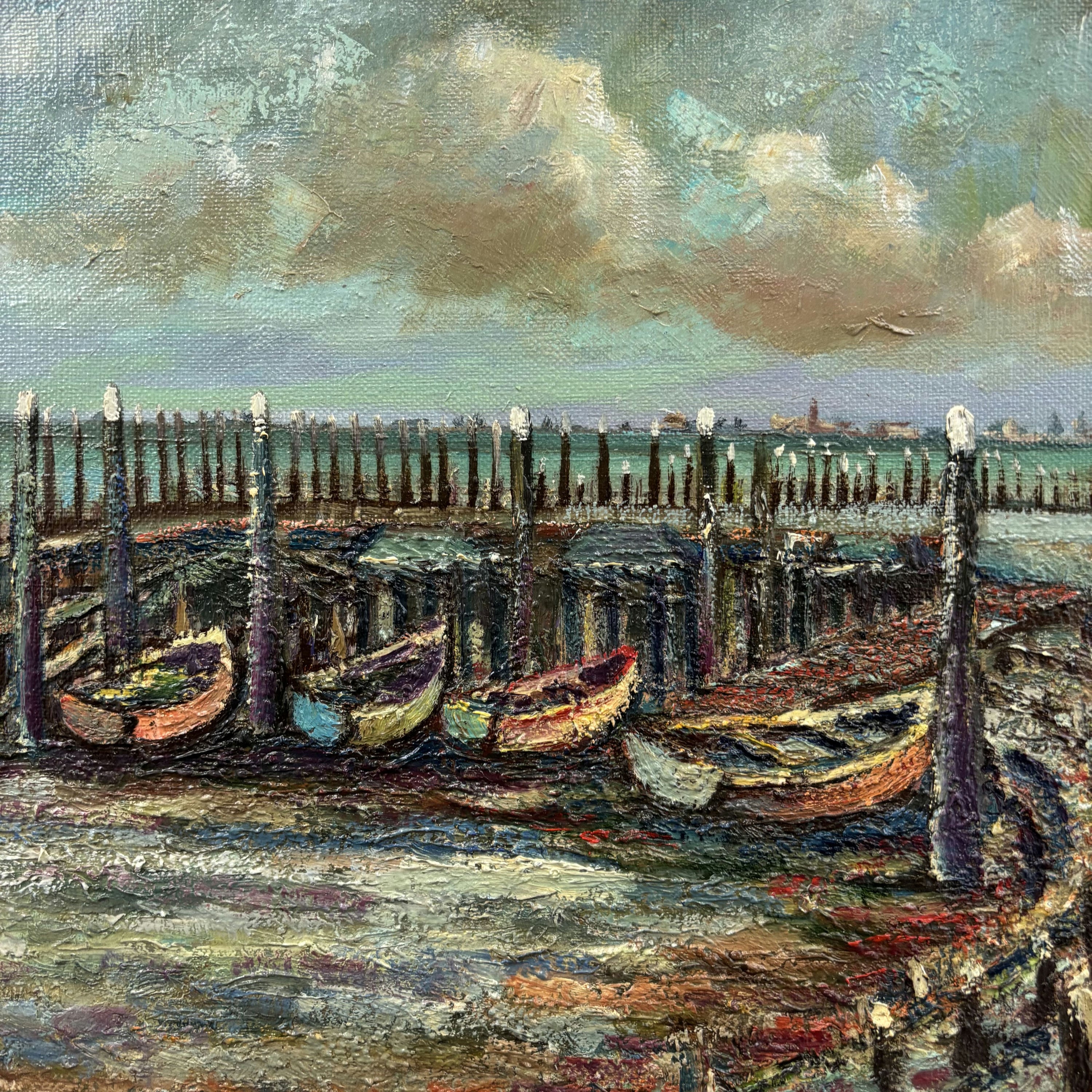 Expressive Seascape Oil Painting 