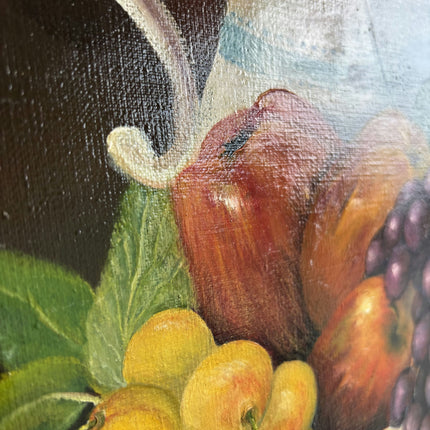Elegant Still Life Oil Painting "Fruit Basket" Refined Artwork Holland Art Shop
