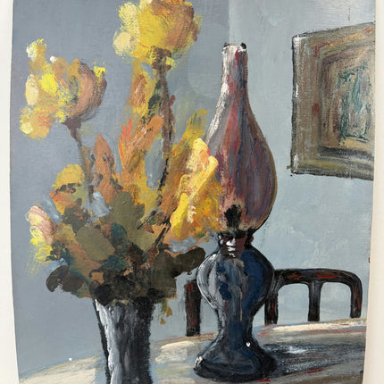 Authentic Still Life Oil Painting "Flower Vase" Rustic Artwork Holland Art Shop