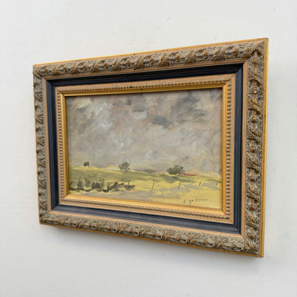 Traditional Landscape Oil Painting "Ornate Frame" Refined Small Artwork Holland Art Shop