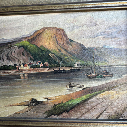 Elegant Seascape Oil Painting "Framed Painting" Timeless Small Art Holland Art Shop
