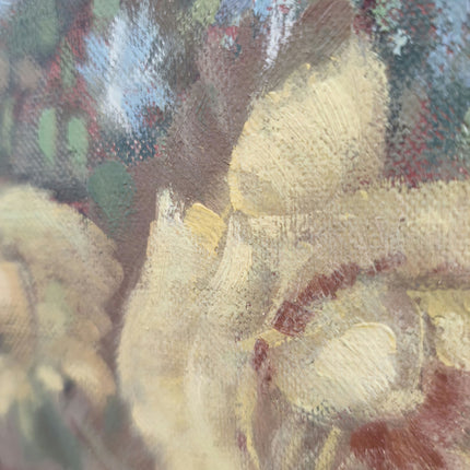 Expressive Floral Still Life Oil Painting "Yellow Roses" Elegant Artwork Holland Art Shop